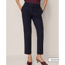 NWT Ann Taylor The Eva Ankle Pant Night Sky Dark Blue Size 4  women dress Pants picture