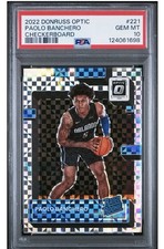 2022 Paolo Banchero Donruss Optic Checkerboard RC PSA 10💎CASE HIT💎#221 MAGIC picture