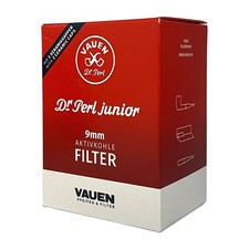 VAUEN Dr. Perl Junior 9mm Charcoal Pipe Filters, 180 1.4