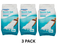 Equate Epsom Salt, Magnesium Sulfate, 128 oz (8lb), Unscented PACK OF 3 picture