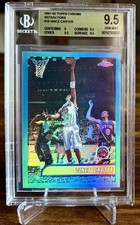 2001-02 Topps Chrome Refractor Vince Carter BGS 9.5 Low Pop picture