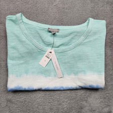 T by Talbots Womens S Tie Dye Sleeveless Top 100% Cotton NWT Casual Summer Tee picture