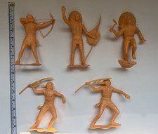 Vintage 1960’s-70’s Marx 6” Native American Figures, Original Owner picture