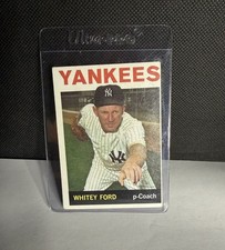 1964 Topps Whitey Ford #380 New York Yankees World Series HOF Sharp picture