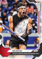 BEN SHELTON 2026 Topps NOW Tennis Card #19 Epic Overnight Upset US Open PRESALE picture