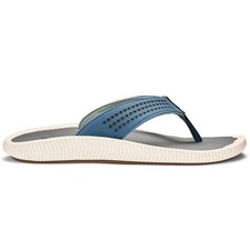 OLUKAI Men's Ulele Sandals - SLATE BLUECHARCOAL - NEW picture
