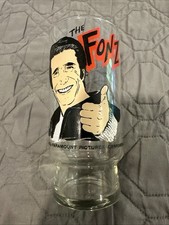 Vtg 1977 Happy Days The FONZ / FONZIE Dr. Pepper Collector Glass 6