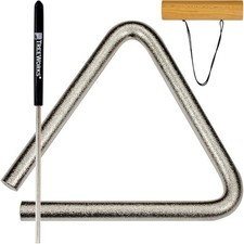 Treeworks Triangle Musical Instrument — MADE IN U.S.A. 6-Inch, Satin chrome picture