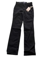 NYDJ Sheri Slim Straight Jeans Womens Size 0 Black High Rise Stretch Denim NWT picture