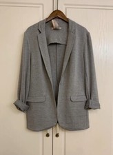 NWT Philosophy Republic Women’s Blazer Gray Jersey Knit Stretch Size L picture