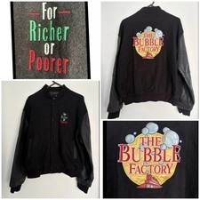 For Richer Or Poorer Film The Bubble Factory Studio Leather Varsity Jacket XXL picture