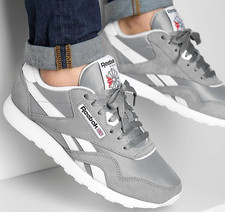 SALE Reebok Classic Grey Men's Running Shoes Athletic Sneakers Footwear NEW picture