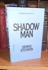 Dennis Etchison, SHADOW MAN, ARC, Uncorrected Proof, DELL ABYSS, VG picture