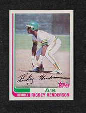 1982 Topps - Rickey Henderson #610 Mint Set Break Oakland A's Fast  picture