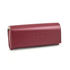 Gucci Burgundy Red Soft Leather Sunglasses Eyeglasses Case with Cloth & GiftBOX picture