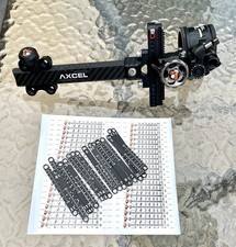 AXCEL Landslyde Carbon Pro Sight RH Single .019 Pin AV41 Scope & 4x Power Lens picture