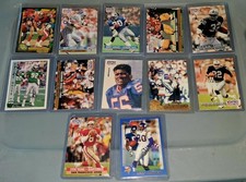 Vintage NFL Football Card Lot (12 Cards) Barry Sanders Marcus Allen Steve Young picture