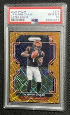 2021 Panini Prizm - Rookie Ja'Marr Chase #337 Lazer Prizm (RC) PSA 10 picture