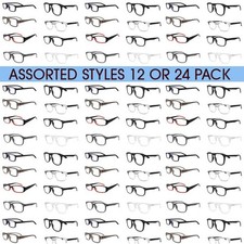 Reading Glasses For Men and Women Readers in 12 Pack or 24 Pack ANY POWERS Best picture