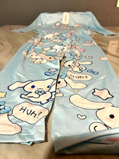 PatPat Girls 2pc Cinnamoroll Sanrio Graphic Satin Pajama Set 5-6Y Blue picture