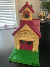 Vintage BARNEY And FRIENDS School House Play Set 1993 VTG No Figures SHIPS FREE picture