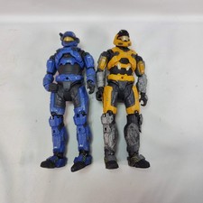 McFarlane Toys Halo Reach Spartan Mark V Action Figure Set Blue Yellow 5