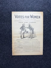 1913 Uncle Sam Vs John Bull Feminist Newspaper, Suffragist History, Gifts for D picture