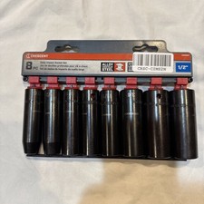 NEW CRESCENT 8pc. DEEP SOCKET SET METRIC 1/2