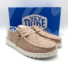 Hey Dude WENDY BOHO KNIT Women's NEW Casual Loafers Rose Dust Multiple Sizes picture