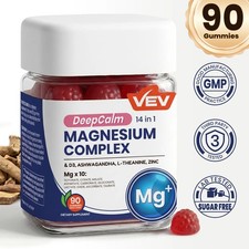 VEV DeepCalm Magnesium Complex Gummies | 14‑in‑1 Stress & Sleep Support picture
