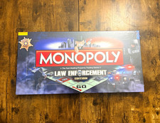 Monopoly Law Enforcement Edition Board Game Vintage Police USAopoly Sealed picture