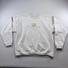 Vintage University Of Notre Dame Fighting Irish Sweatshirt Men XL Heathered Gray picture