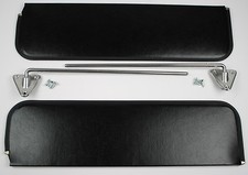 1960 1961 1962 1963 1964 1965 1966 CHEVROLET TRUCK BLACK SUN VISOR KIT W BRKTS picture