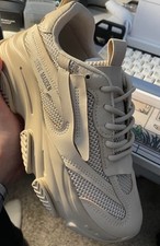 Steve Madden Men’s Beige Mesh Low Top Lace-Up Athletic Sneakers Solid picture