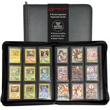 Magic City Vault | Leather TopLoader Binder | Holds 252 Standard 3”x4” Toploader picture