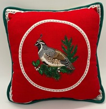 Christmas Quail Pillow picture