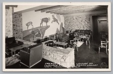 RPPC Cocktail Lounge Furnace Creek Inn Death Valley CA Frashers Photo Postcard picture