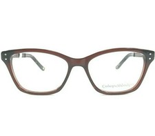 Catherine Malandrino Eyeglasses Frames CM 116 BRN Clear Brown Cat Eye 51-16-135 picture