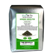 Green Tea with Jasmine flowers looseleaf  tea green tea wholesale  1  LB  Bag picture
