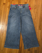 SPANX SPANXshape EveryWear Wide-Leg High Rise Medium Wash Blue Jeans XL picture