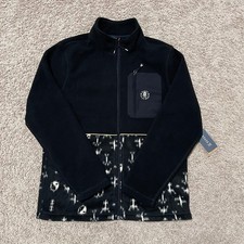Roark Jacket Men Medium Black Landfall Fleece Ikigai Skull Gothic Expedition NEW picture