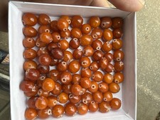Wonderful Antique Small Beads Amber Baltic 50 Grams. picture