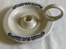 Vintage Pfaltzgraff Yorktowne Stoneware Chamberstick Candleholder 6 1/2