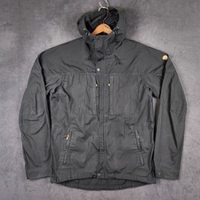 Fjallraven Skogso Jacket Mens Large Black G-1000 Hooded Outdoor Hiking 81698 picture