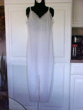 VTG 70s ~ JC Penney ~ Size 40~ BRIDAL WHITE ~Long/Maxi~Full Dress Slip~Lace Trim picture