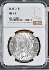 1883-O Morgan Silver Dollar NGC MS-61 picture