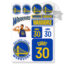 Golden State Warriors NBA Basketball #30 Curry A4 Printed Vinyl Decal Stickers picture