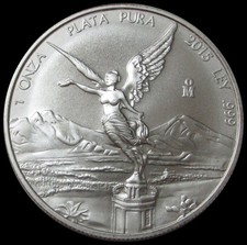 2015 Mo SILVER MEXICO 1 ONZA 999 FINE LIBERTAD UNCIRCULATED COIN picture