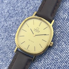 Vintage 1980s Omega De Ville - Gold Dial - Quartz - Ref 191.0046 - Men’s Watch picture