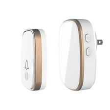 LUAMB Wireless Doorbell, 1,000ft Range Loud Enough Range, 2-White picture